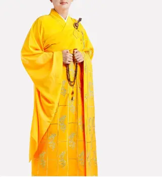 Облеклото на монасите-настоятелей на Буда, бродерия, будизъм, халат шаолиньского монах, расото за медитация, будистки цуйи жълт