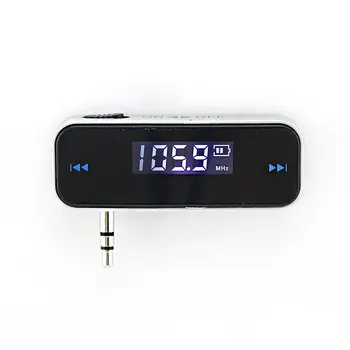 Безжична мини FM предавател 3,5 мм, вграден в колата, аудиомагнитофон MP3-плеър за iPhone 4, 5, 6, 6S Samsung, iPad, Xiaomi