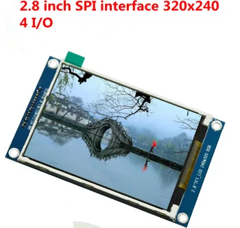 2,8-инчов TFT LCD модул Без тъчпад ILI9341 Drive IC 240 (RGB) * 320 SPI Интерфейс Синя такса 240x320 за Raspberry PI R3