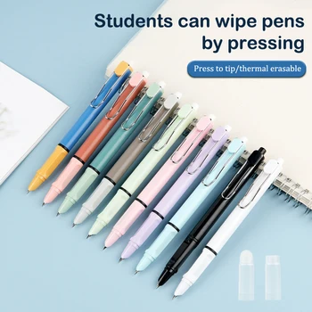 Стираемая писалка, Прибиращ се Чернильная дръжка притискателния тип, конвертор на върха 0,38, пълнител за канцеларски материали за студенти, Офис ученически пособия