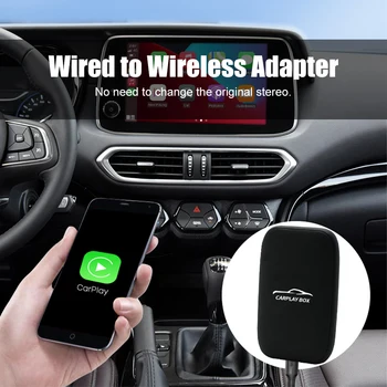 2023 НОВ адаптер за жична и безжична връзка за CarPlay Android Auto Universal AI Box, мултимедиен плейър за Netflix, YouTube, TF карта.