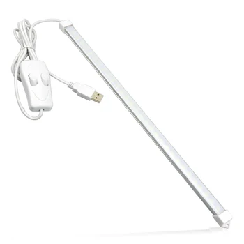 35 см Преносим 5 v USB захранващ Кабел за Led Лента алуминиев Прът Твърда Лента за Шкаф Гардероб с Кухненски Настолна лампа