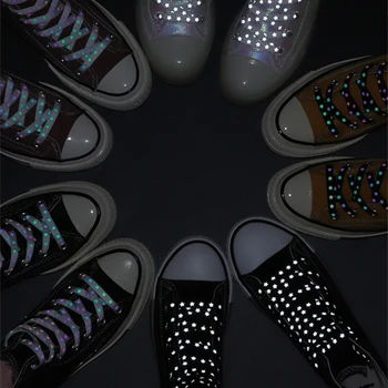 Ремък Светещи Индивидуално Блясък На Нови Детски Връзки За Обувки, Въжета За Обувки, Подходящи За Всяка Обувки, 6 Цветни Светещи Връзки Връзките За Обувки, Отразяващи