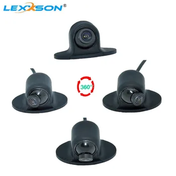 LEXXSON 360-Градусная Камера за Обратно виждане на Автомобила Предна Камера Mini CCD Coms HD Нощно Виждане Изглед Отпред изглед Отстрани Заден Ход Резервно Помещение