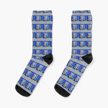 Гаррус Вакариан: Чорапи Mass Effect (сини), баскетболни чорапи, коледни подаръци, мъжки чорапи, луксозни дамски