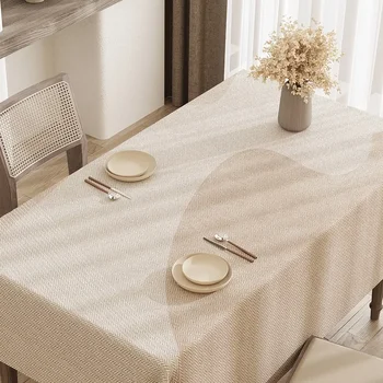 Памучен конопляная водоустойчив плат за обедната маса правоъгълна покривка за чай на масата