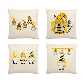 Декоративни квадратни калъфи за възглавници Honeybees, калъфки за възглавници за диван в спалнята