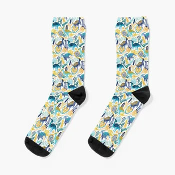Гуашевые чорапи с паразавролофусами, мини футбол детски свободни чорапи, дамски, мъжки чорапи