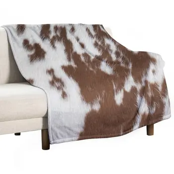 Покривалото от воловьего кожа с модел от животински кожи, декоративни одеала за мека мебел, меки завивки, настилки одеяло, мягчайшее одеяло