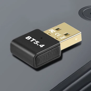 USB БТ 5.4 Адаптер ключ БТ Предавател и приемник Поддържа Windows 11/10/8.1, за PC Говорителя Безжична мишка Слушалки Клавиатура