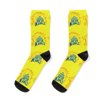 Шенай Super Kings (csk) Чорапи зимни минерални Подарък За Джогинг мини футболни Мъжки Чорапи Дамски