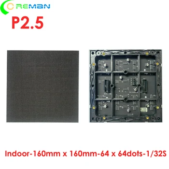 Евтин ICN2037 FM6124 P2.5 160x160 вътрешен led модул 64 * 64 пиксел RGB led матрица
