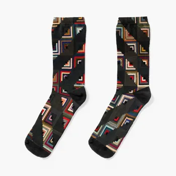 Лоскутные чорапи, за да подаде дървена хижа, луксозни забавни подаръци, професионални мъжки чорапи за джогинг, женски