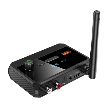 Съвместим с Bluetooth Аудиоприемник 5.3 USB За Възпроизвеждане на Дискове Безжичен Адаптер с Оптичен Жак AUX вход 3.5 мм RCA За Автомобилния Динамика