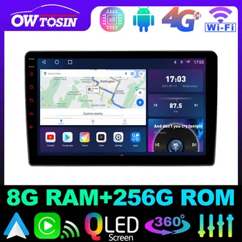 Owtosin Android 12, 8G + 256G QLED 1280*720 Радио За Volkswagen VW Polo Mk4 IV 4 2001-2009 Стерео GPS DSP CarPlay Авто Главното устройство
