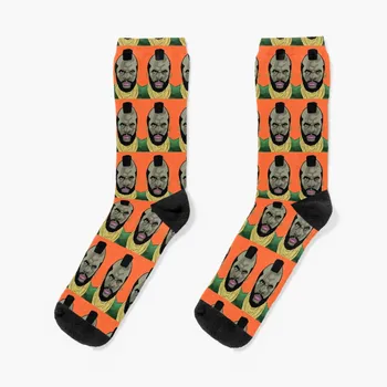 Чорапи Mr. T в стил ПОП-АРТ, памучни прозрачни чорапи, мъжки чорапи, дамски