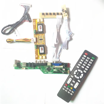 За HT15X13-100/200 4CCFL LVDS 20Pin TV53 такса HDMI-Съвместими VGA AV, USB RF Инвертор + дистанционно управление + клавиатура LCD направи си САМ 