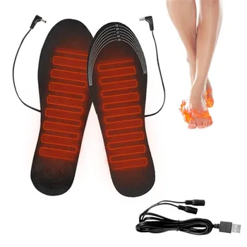Стелки за обувки с USB нагряване, Електрически топло за краката, Топло за чорапи, Подложка за зимни спортове на открито, Греющие Стелки, Зимата е Топло