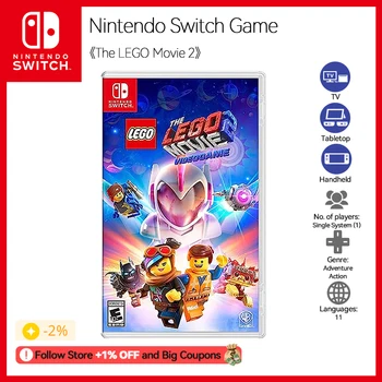 Играта LEGO Movie 2 за Nintendo Switch се Разпространява версия на ЕС И САЩ за Nintendo Switch OLED Switch Lite Switch Детска карта на Физическата