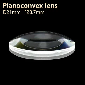 Плосковыпуклые лещи galss Оптични лещи САМ Телескоп, окуляр микроскоп, прожектор D21mm F28.7mm Адаптивни