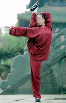 21 цвят Унисекс, ДЕТСКИ и за възрастни Бельо униформи Houdan тайдзи, облекло шаолиньского монах, костюми уин чун кунг-фу, даоистки роба от зелен/сив цвят