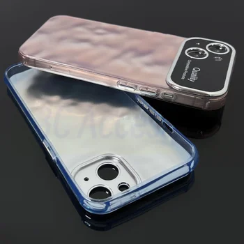Нов 2023 За iPhone 15 ProMax 15 14 13 12 Pro Cases Подобрен Дизайн на водна вълна Защитни Капаци За Обективи За iPhone 15 Cover Funda
