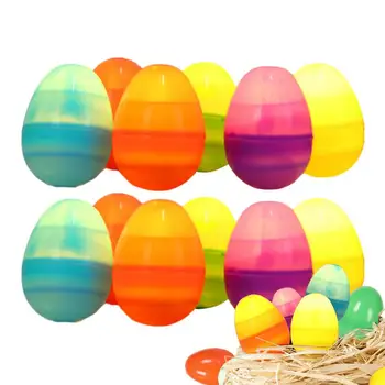 Светещи Великденски яйца 12 бр. Пълнители за великденски кошници Играчки за великденски яйца Пълнители за великденски кошници Светят в тъмното, за да проверите за партита