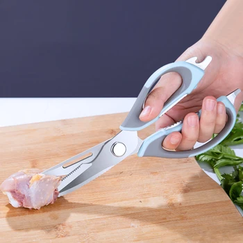 Многофункционални кухненски ножици GIANXI Битови здрава ножица за пиле на костите от неръждаема стомана, предназначени за приготвяне на барбекю
