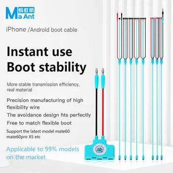 Изпитване на кабел източник на постоянен ток MaAnt за iPhone 6/7/8/X/11/12/13/14 Pro MAX за Samsung, Huawei, Xiaomi Линия сваляне за ремонт на дънна платка