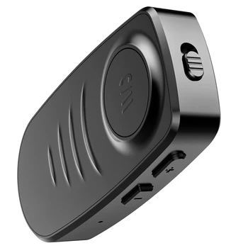 Комплект за кола аудиомузыкального приемник, Bluetooth 5.0, 3,5-мм жак, AUX, акумулаторна батерия и микрофон, безжична стереодинамик за хендсфри