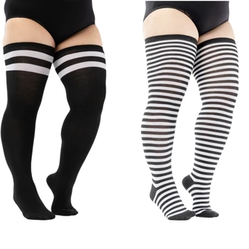 Дамски Чорапи Голям размер, Извънгабаритни Чорапи Над коляното, Чорапогащи до бедрата, Чорапогащи до коляното