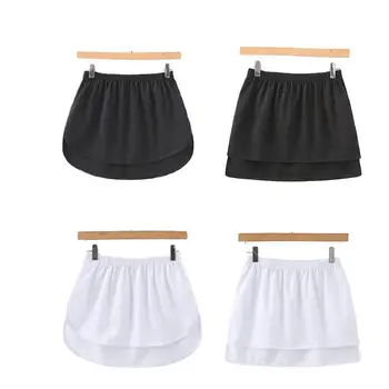 Сезон: Пролет-лято, нова риза, къса пола с голям подолом, черна, бяла, трапециевидная пола с цепка, мини-пола, пола-пакетче, топла разпродажба