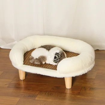 Мекото Топло легло за домашни кучета, Преносимо Плюшевое гнездо за котки, Удобни Подложки за сън и за малки, Средни и големи кучета, за да проверите за сън