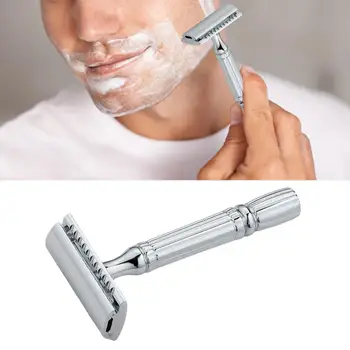 Бръснач за бръснене на брада от с сплав с двоен ръб за фризьорски салон Мъжки къща