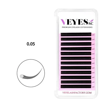 Veyes Inc Индивидуално Удължаване на Миглите Изкуствени Норковые Мигли 0,05 mm Veyelash Professionals Класически Меки Естествени Мигли на Едро