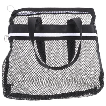 Пътна чанта за тоалетни принадлежности, Mesh bag-тоут, плажна преносима износостойкая найлонова чанта за пране, по-голям капацитет за пазаруване
