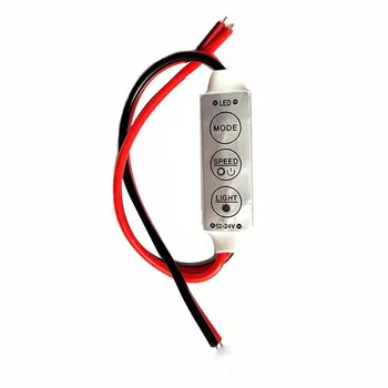 5V 12A Мини-Слаби LED Димер с Дистанционно Управление За Едноцветни 5050/3528 Led Ленти с Регулатори на Яркостта на Регулатор на Напрежение на Регулатори