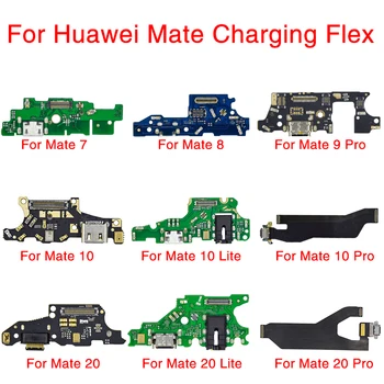 1 бр. кабел за зареждане Гъвкав Кабел За Huawei Mate 7 8 9 10 20 Pro Порт за Зарядно Устройство, USB Докинг конектор Резервни Части За Капитан 9 10 20 Lite