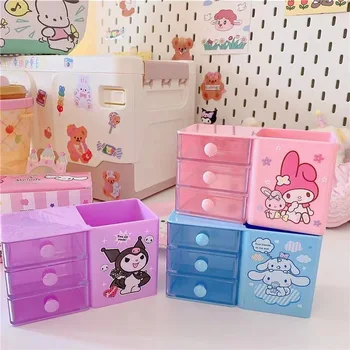 Нова кутия за съхранение на студентски дръжки Kawaii, любима карикатура на момичетата, Аниме, Офис кутия за съхранение на работния плот за момичета, Кутия за съхранение със стил аниме