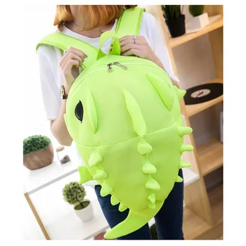 3D раница-хамелеон, модерен женски раница, холщовая персонални Унисекс чанта във формата на животно, пътна чанта