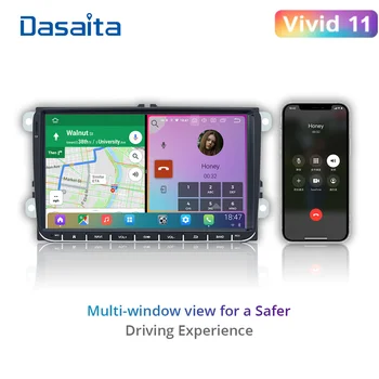 Авто Мултимедиен плеър с Android Стерео Автомагнитола за VW/Фолксваген Голф/Поло/Тигуан/като пасат/b7/b6/SEAT/leon/Skoda/Octavia GPS