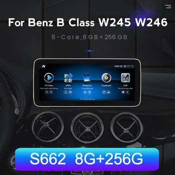 NaviFly S662 Android 12 Carplay За Mercedes Benz B Class W245 W246 B180 B200 B220 Автомобили Интелигентна Система за Гласов Контрол 8G + 256G
