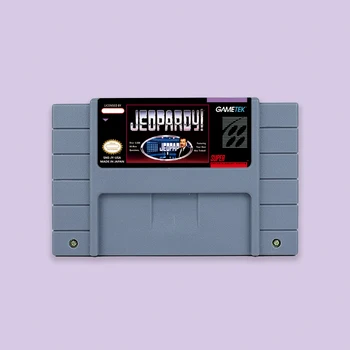 Екшън-играта Jeopardy за SNES с 16-битова една карта, САЩ, NTSC, EUR, касета за игрови конзоли PAL