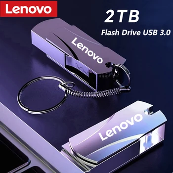 Lenovo Metal USB 3.0 2 TB Флаш Памет Оригинален Portable 1 TB SSD Устройство Cle U Disk Flash Drive Memoria USB Стик За Съхранение на PC