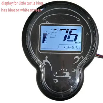 LCD ДИСПЛЕЙ 48v60v72v измерване на Скоростта + Ниво на Заряд на Батерията/Напрежение/Светлинен Индикатор За Електрически Скутер e-Bike Триколка на ATV Мотоциклет