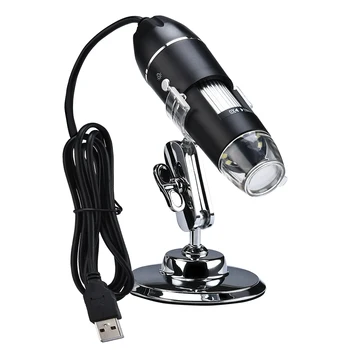 Преносим електронен дигитален микроскоп 1600X за WIN10/8/7/ Системна лупа XP MAC Сензорна камера Преносими USB-микроскопи