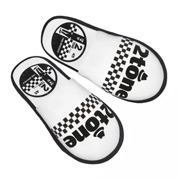 Двуцветен Маркови чехли Ска Възраждане, нескользящие два цвята памучни чехли Ска-рок Soft Memory Foam за помещения