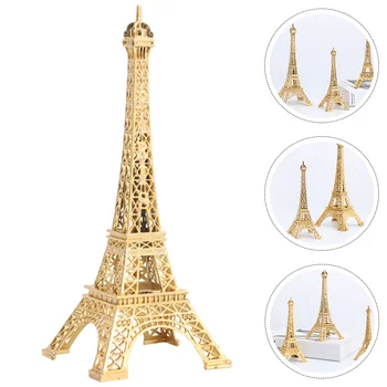 Статуята на Айфеловата кула Реколта Франция Париж Модел на Айфеловата кула Мини Метална Фигурка на Айфеловата Кула Копие Топпера за торта
