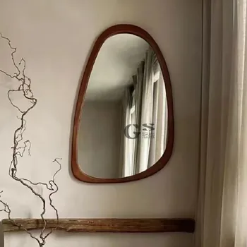 Произведено по поръчка на американското умно огледало за баня със специална форма, антикварное стенно огледало, ретро огледало с неправилна форма