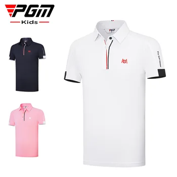 Тениска за голф, за момичета PGM, лятна детска спортна риза поло, дрехи за голф, за деца YF591